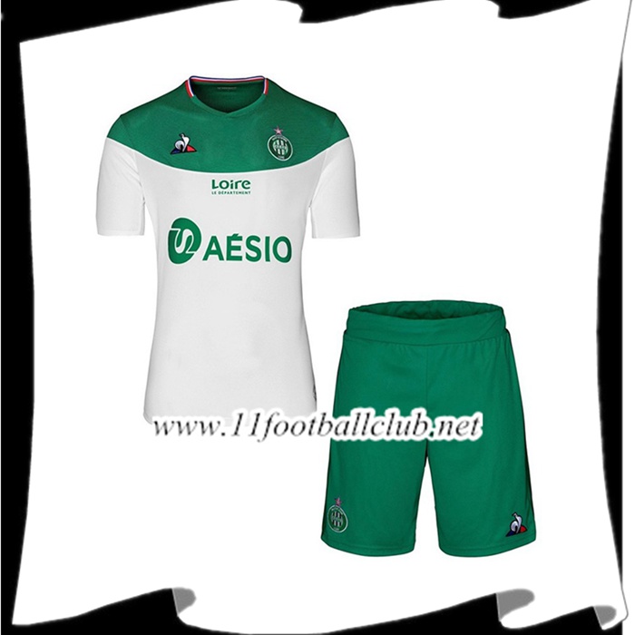 Le Nouveaux Maillot de Foot AS St Etienne Enfant Exterieur 2019/2020 Floqué