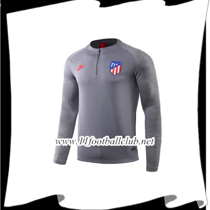 Le Nouveaux Sweatshirt Training Atletico Madrid Gris 2019/2020 Authentic