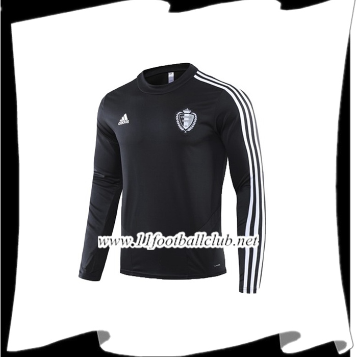Le Nouveau Sweatshirt Training Belgique Noir 2019/2020 Vintage