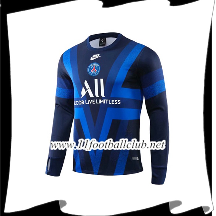 Le Nouveau Sweatshirt Training Paris PSG ALL Bleu 2019/2020 Officiel