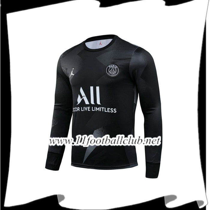 Le Nouveaux Sweatshirt Training Pairis PSG Jordan Noir 2019/2020 Flocage