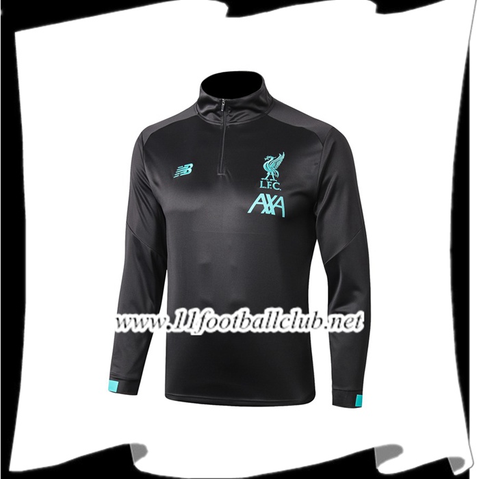 Le Nouveaux Sweatshirt Training FC Liverpool Noir 2019/2020 Authentic