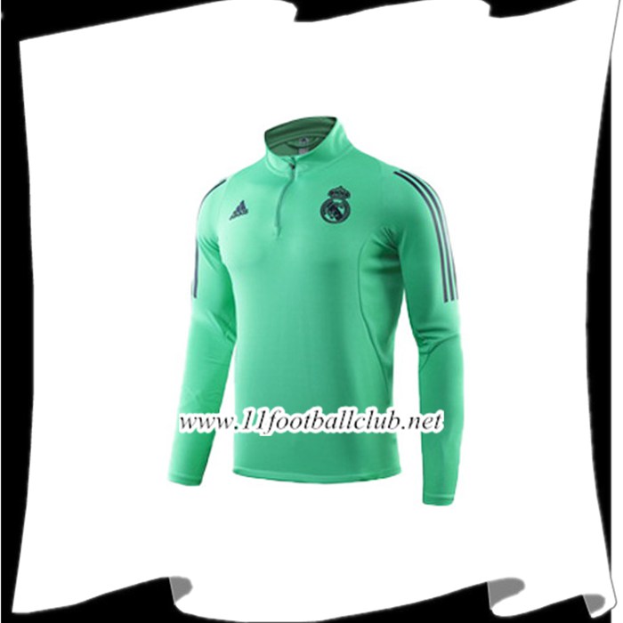 Le Nouveau Sweatshirt Training Real Madrid Vert 2019/2020 Personnalisable
