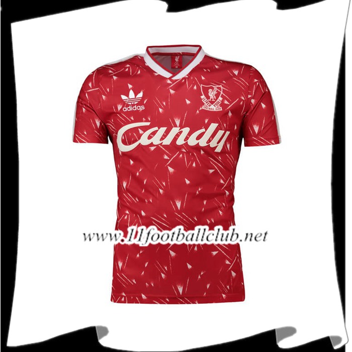 Le Nouveaux Maillot de Foot FC Liverpool Domicile 1989/1991 Flocage
