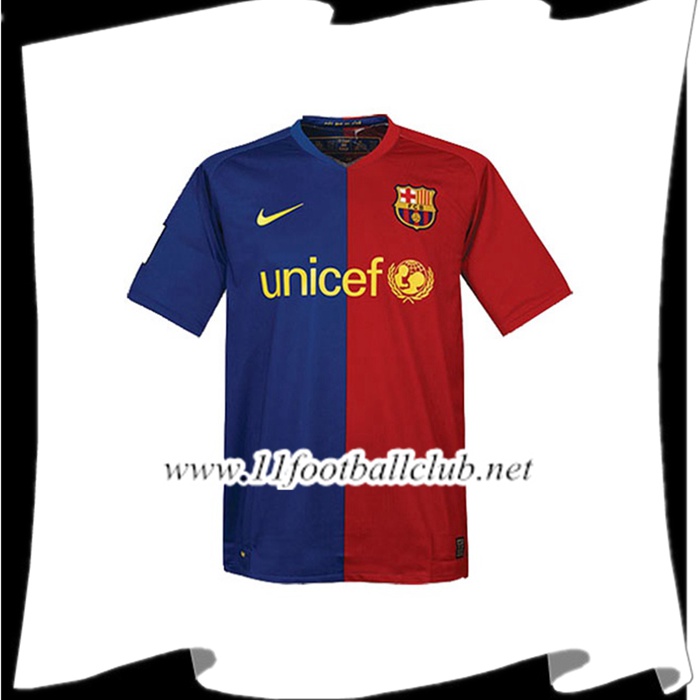 Le Nouveau Maillot de Foot FC Barcelone Domicile 2008/2009 Personnalisable