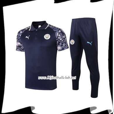 Le Nouveau Ensemble Polo Manchester City + Pantalon Bleu Royal 2020/2021