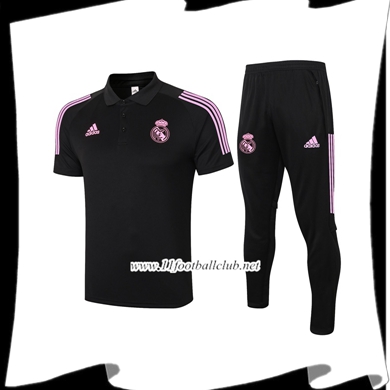 Le Nouveaux Ensemble Polo Real Madrid + Pantalon Noir 2020/2021