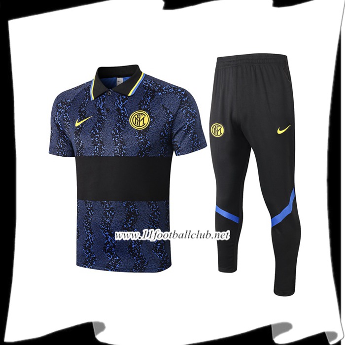 Nouveau Ensemble Polo Inter Milan + Pantalon Bleu 2020/2021