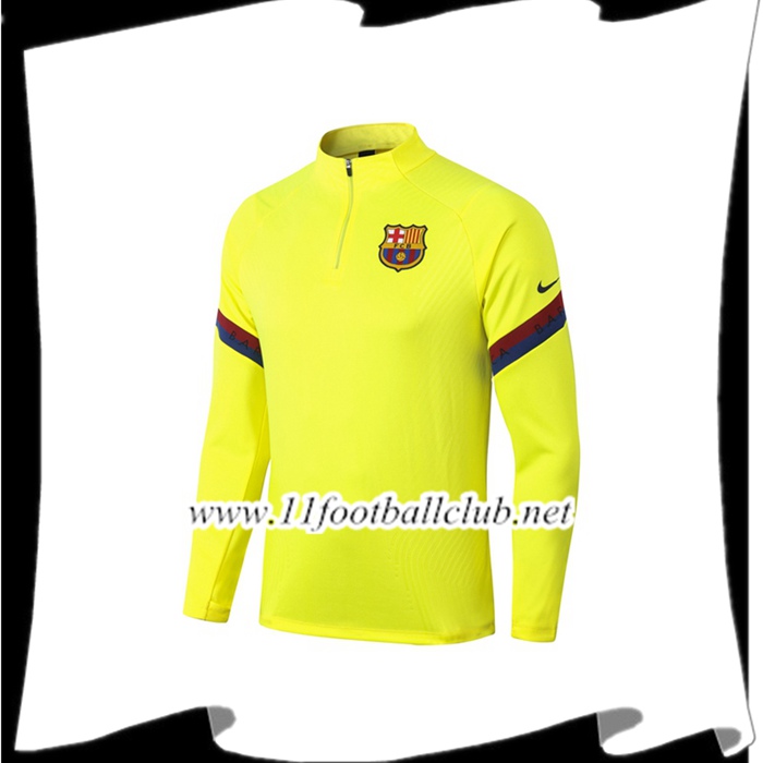 Le Nouveau Sweatshirt Training FC Barcelone Jaune 2020/2021