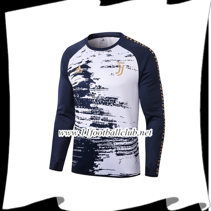 Nouveau Sweatshirt Training Juventus Bleu Royal Blanc 2020/2021
