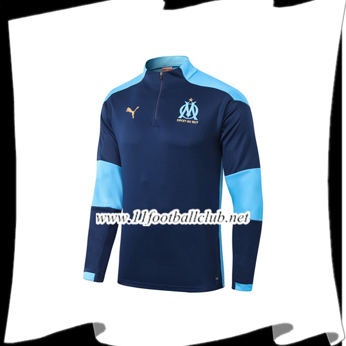 Nouveau Sweatshirt Training Marseille OM Bleu 2020/2021