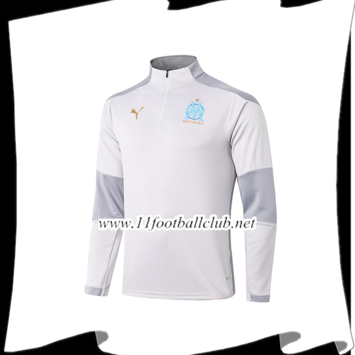 Nouveau Sweatshirt Training Marseille OM Gris 2020/2021