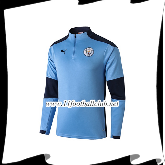 Nouveaux Sweatshirt Training Manchester City Bleu 2020/2021