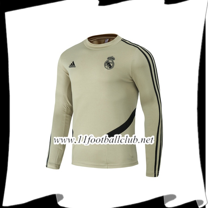 Le Nouveau Sweatshirt Training Real Madrid Jaune 2020/2021 Vintage