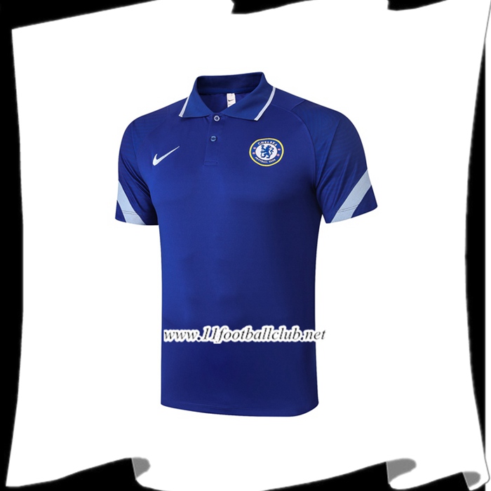 Nouveaux Polo Foot FC Chelsea Bleu 2020/2021