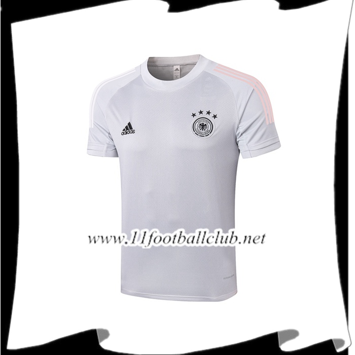 Le Nouveau Training T-Shirts Allemagne Gris Clair 2020/2021 Personnalisé