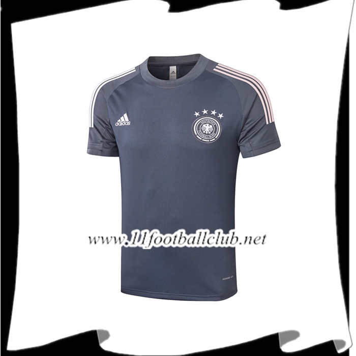 Le Nouveaux Training T-Shirts Allemagne Gris Fonce 2020/2021 Flocage