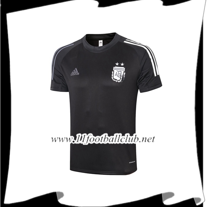 Le Nouveau Training T-Shirts Argentine Noir 2020/2021 Personnalisable