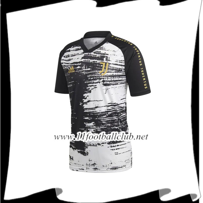 Le Nouveaux Training T-Shirts Juventus Noir/Blanc 2020/2021 Authentic