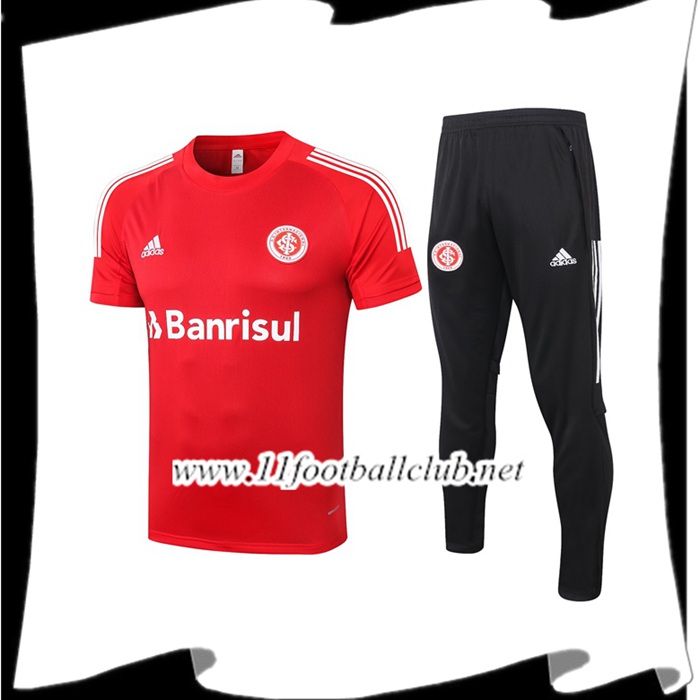 Le Nouveau Ensemble Training T-Shirts SC Internacional + Pantalon Rouge 2020/2021