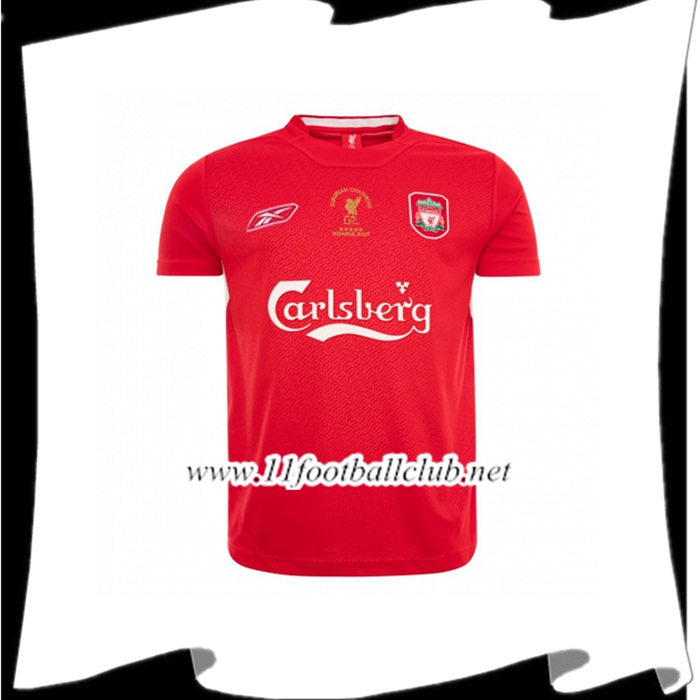 Maillot FC Liverpool Retro Domicile Champions 2005 Personnalisable