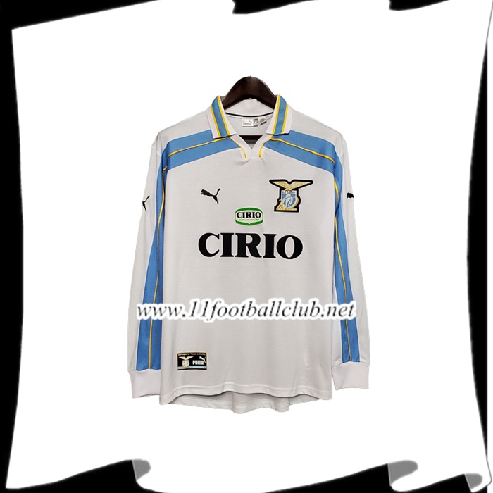 Nouveau Maillot SS Lazio Retro Manche Longue Domicile 2000/2001