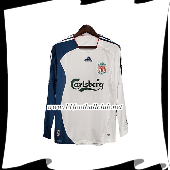 Nouveaux Maillot FC Liverpool Retro Manche Longue Exterieur 2006/2007