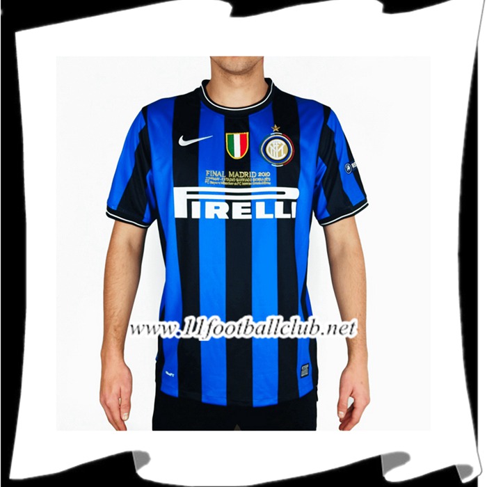 Maillot De Foot Inter Milan Retro Domicile 2009/2010 Flocage