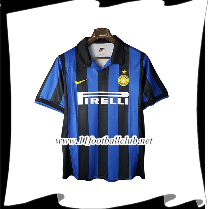 Maillot De Foot Inter Milan Retro Domicile 1997/1998 Floqué