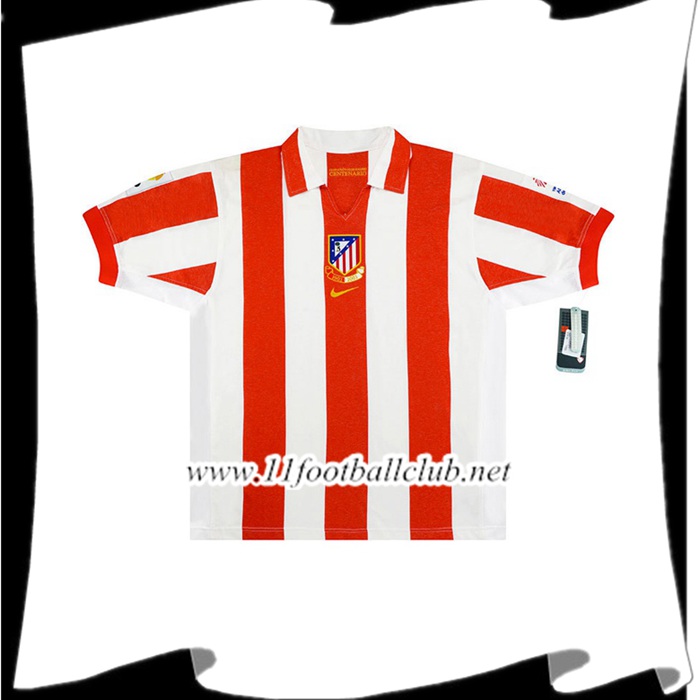 Maillot De Foot Atletico Madrid Retro Domicile 2003/2004 Junior