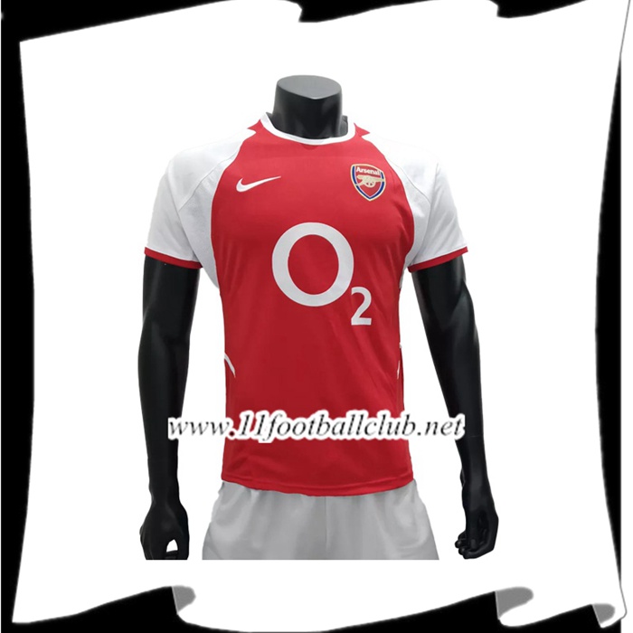 Maillot De Foot Arsenal Retro Domicile 2002/2004 Personnalisé
