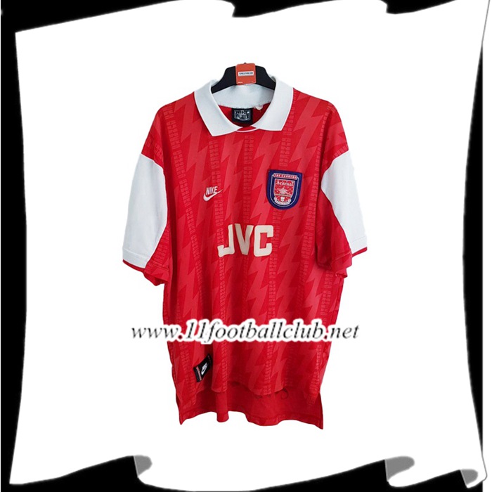 Maillot De Foot Arsenal Retro Domicile 1994/1996 Personnalisable