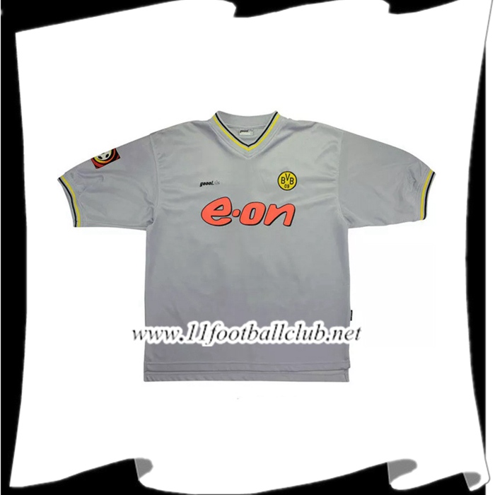 Maillot De Foot Dortmund BVB Retro Exterieur 2000/2001 Junior