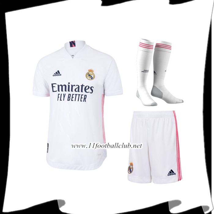 Nouveau Ensemble Maillot Real Madrid Domicile (Short+Chaussettes) 2020/21