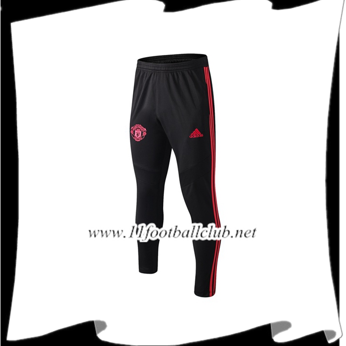 Le Nouveau Training Pantalon Foot Manchester United Noir Rouge 2019/2020