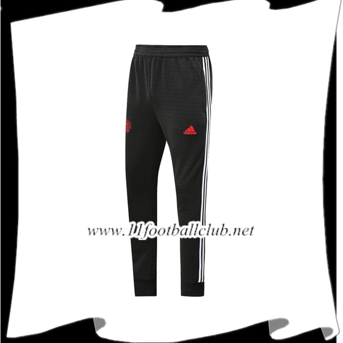Le Nouveau Training Pantalon Foot Manchester United Noir Rouge Blanc 2019/2020 Vintage
