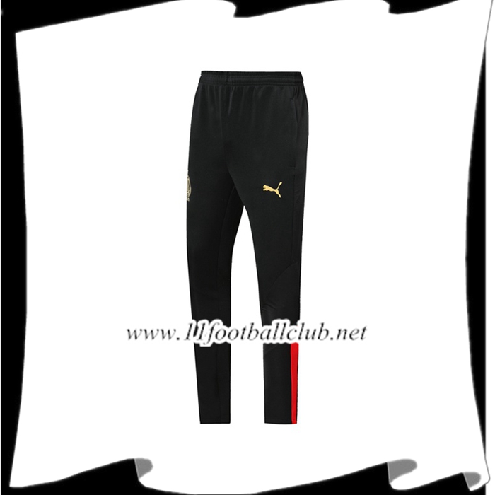Le Nouveau Training Pantalon Foot AC Milan Noir Jaune 2019/2020 Vintage