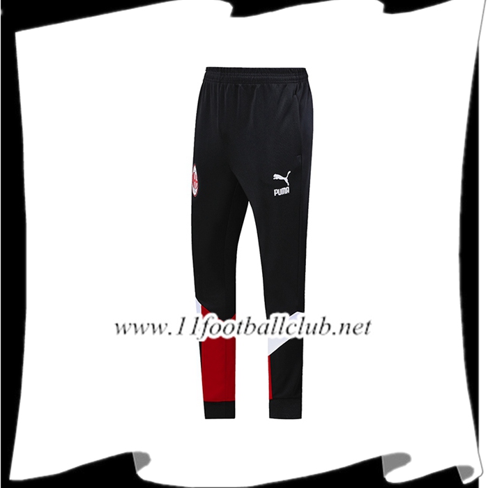 Le Nouveaux Training Pantalon Foot AC Milan Noir Rouge 2019/2020 Junior