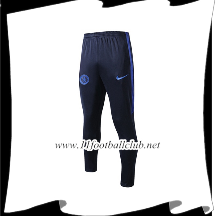Le Nouveau Training Pantalon Foot FC Chelsea Bleu Fonce 2019/2020 Officiel