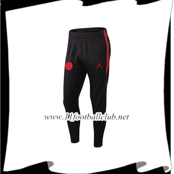 Le Nouveaux Training Pantalon Foot PSG Jordan Noir Rouge 2019/2020 Authentic