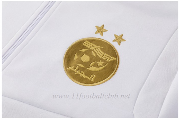 Ensemble Veste Survetement de Foot Algerie Blanc 2019/2020