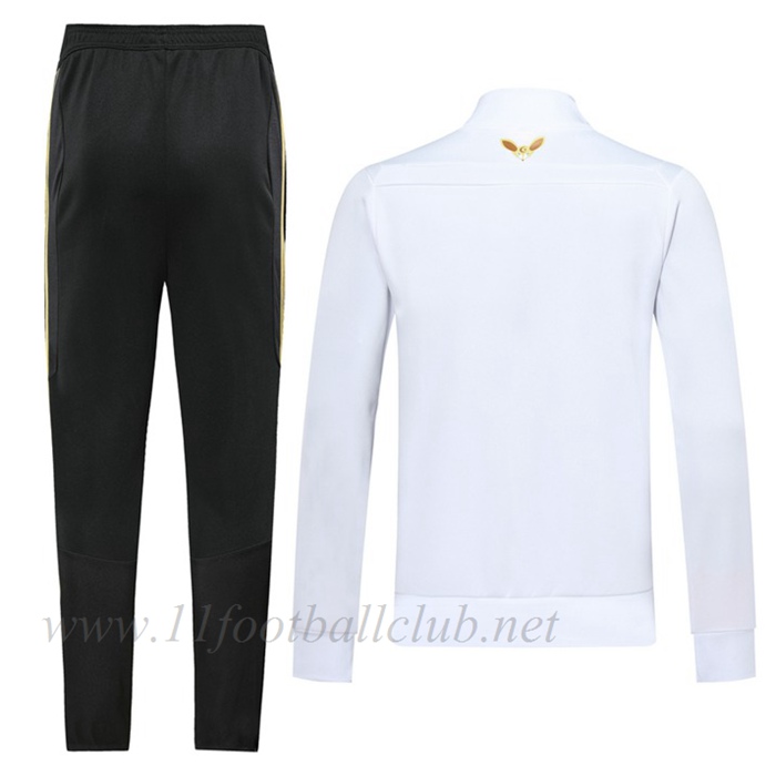 Ensemble Veste Survetement de Foot Algerie Blanc 2019/2020