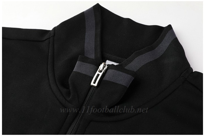 Ensemble Veste Survetement de Foot Algerie Noir 2019/2020