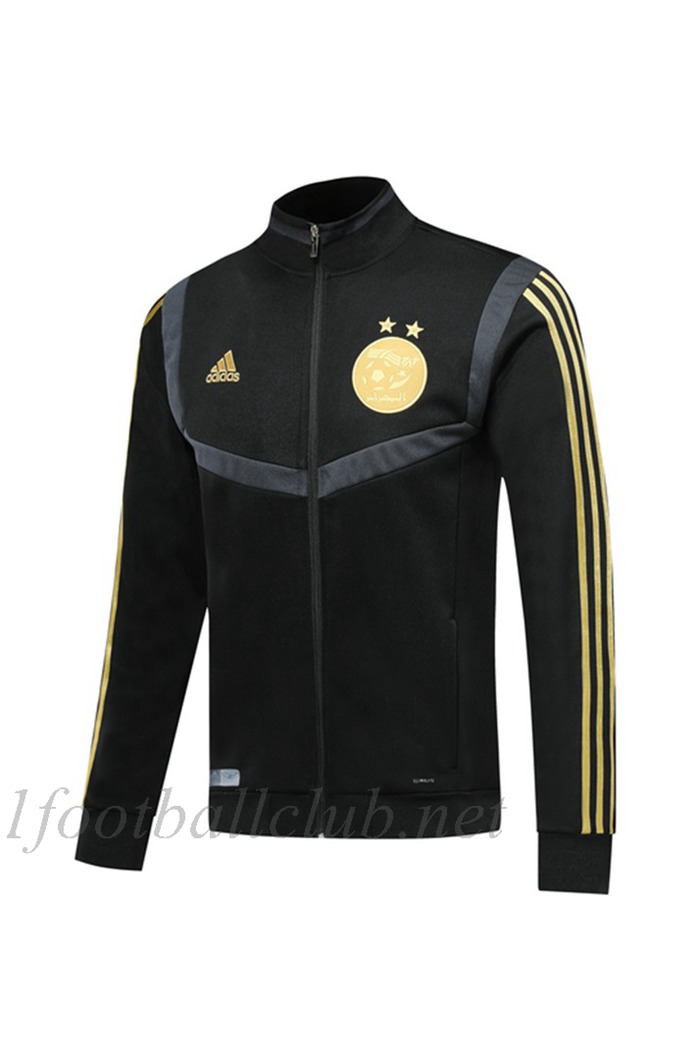 Ensemble Veste Survetement de Foot Algerie Noir 2019/2020