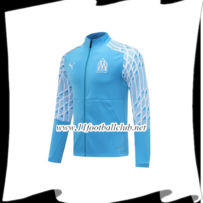 Nouveaux Veste Foot Marseille OM Bleu 2020/2021