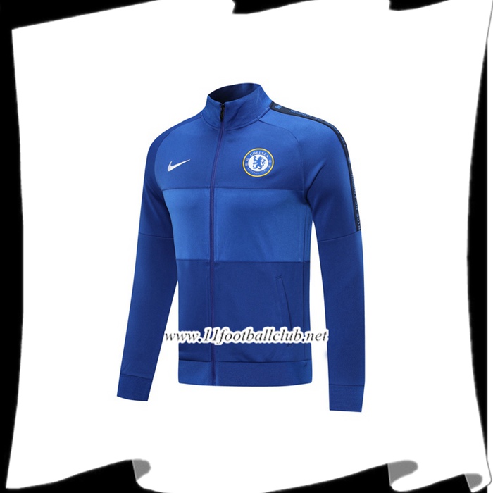 Nouveau Veste Foot FC Chelsea Bleu 2020/2021