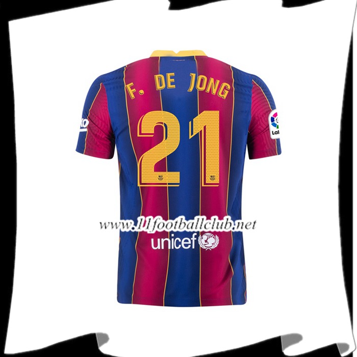 Nouveaux Maillot FC Barcelone (F.DE JONG 21) Domicile 2020/2021