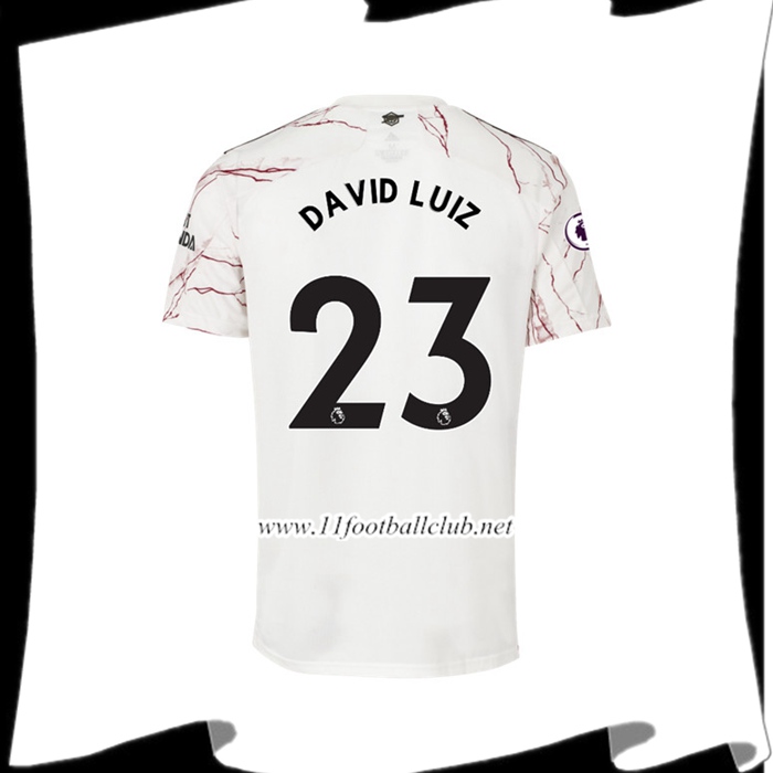 Nouveaux Maillot de Foot Arsenal (David Luiz 23) Exterieur 2020/2021