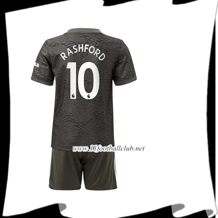 Nouveau Maillot Manchester United (Rashford 10) Enfant Exterieur 2020/2021