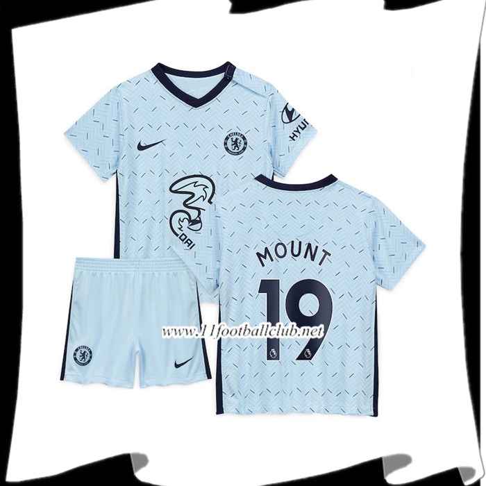 Nouveaux Maillot FC Chelsea (Mount 19) Enfant Exterieur 2020/2021